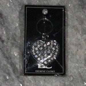 *NWT* 10mm Engravable Rhinestone Pet Tag – Heart